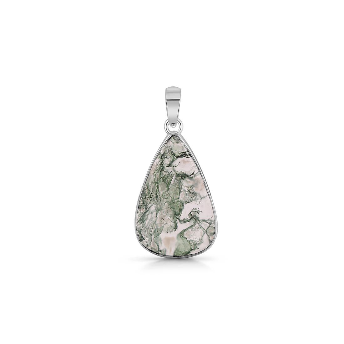 Moss Agate Pendant-(MOA-P-12.)
